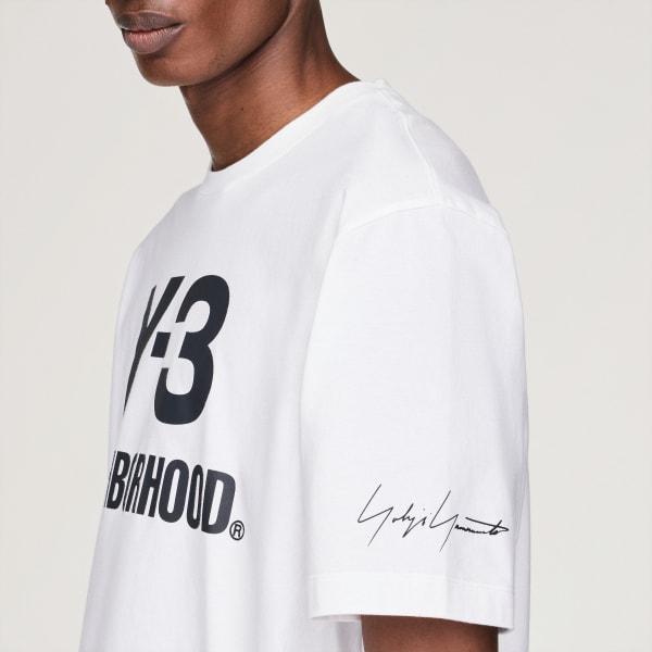【新品タグ付き】NEIGHBORHOOD Y-3 NBHD FOOTBALL T adidas Y-3 NBHD LOGO TEE - White | Free Shipping with adiClub