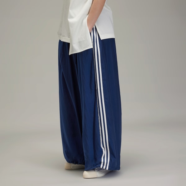 Blue Y-3 3-Stripes Nylon Pants