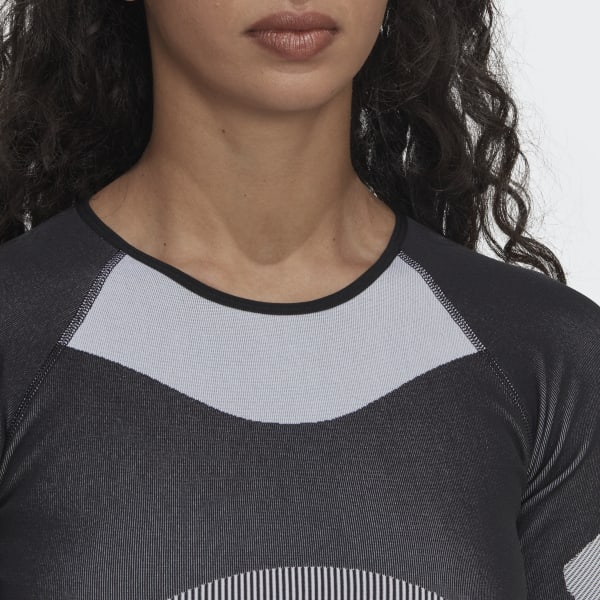 Schwarz adidas by Stella McCartney TrueStrength Yoga Crop-Top