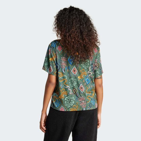 Verde Camiseta adidas x FARM Rio Trefoil