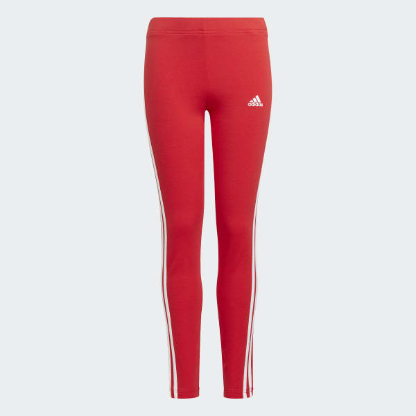 Mono Español vendedor adidas Essentials 3-Stripes Leggings - Red | adidas UK