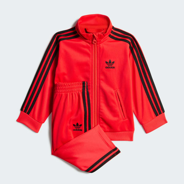 adidas Adicolor Firebird Track Suit Kids - Red | Free