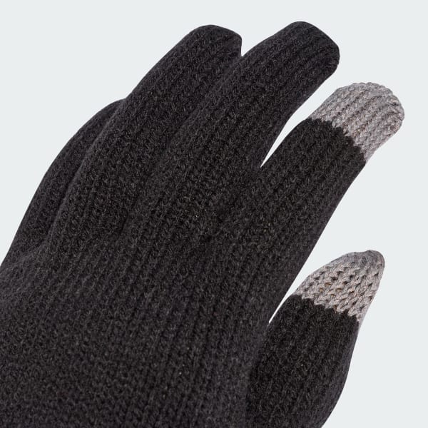 Schwarz Logo Knit Gloves