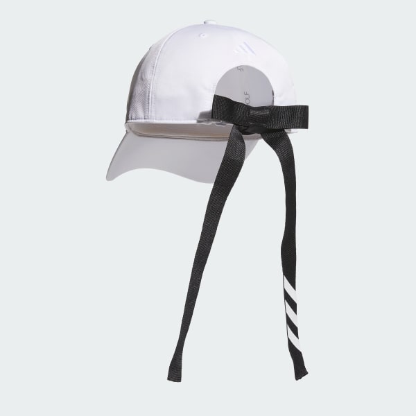 ホワイト 【ゴルフ】スリーストライプス リボンキャップ