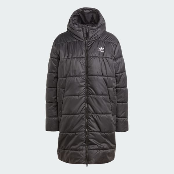 adidas Adicolor Long Jacket - Black | adidas UK