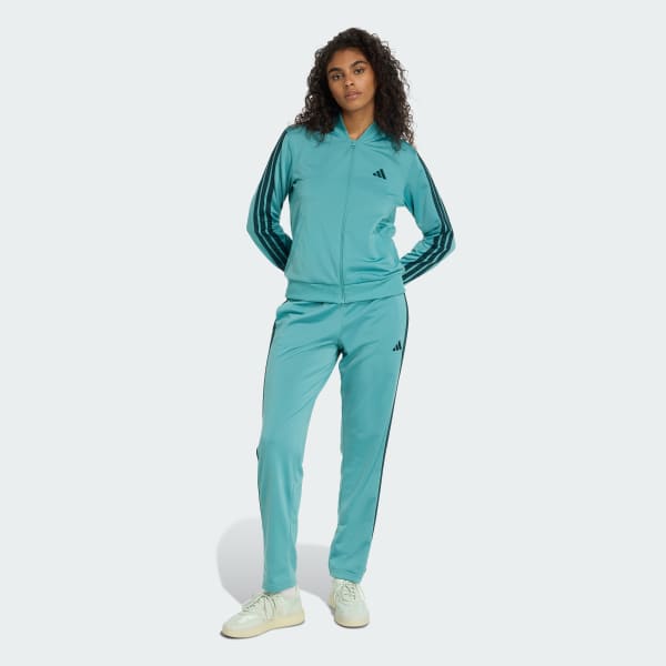 Turquesa Conjunto Deportivo Essentials 3 Rayas