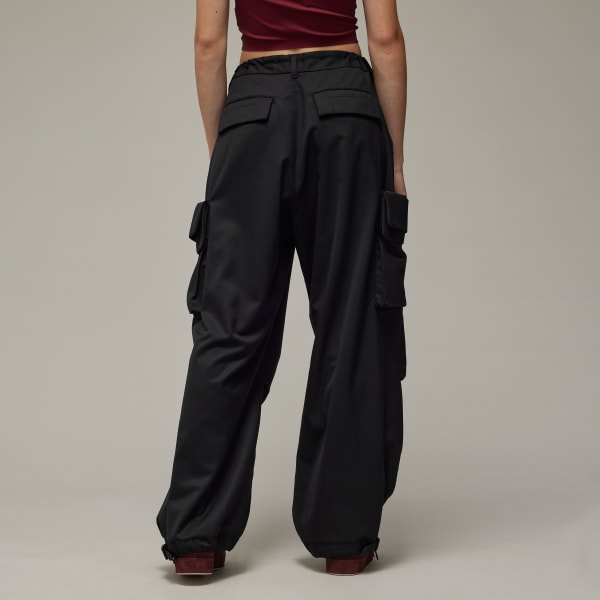 Negro Pants Cargo Y-3 Refined Woven