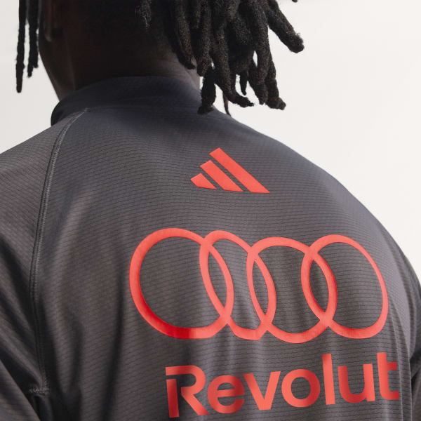 Nero GIACCA CON ZIP A 1/4 MECCANICI TEAM AUDI REVOLUT F1