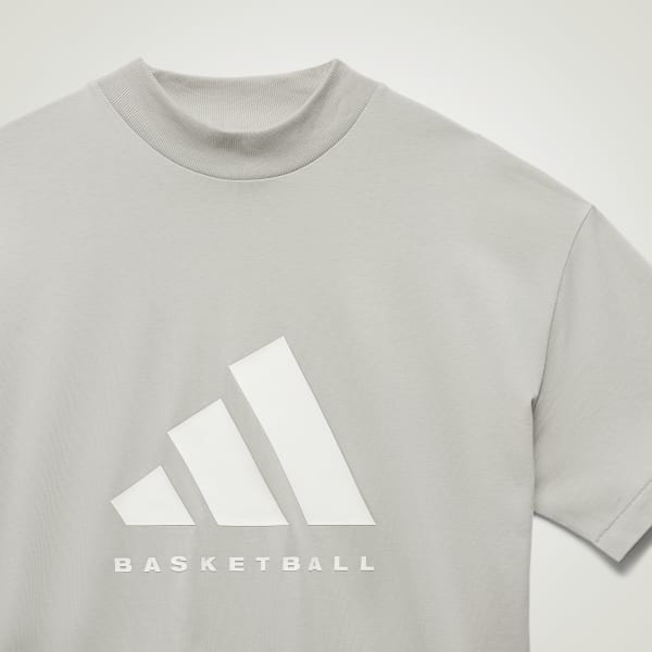 Adidas NBA T-Shirt New Orleans Hornets Youth Size Medium Gray Bee Logo