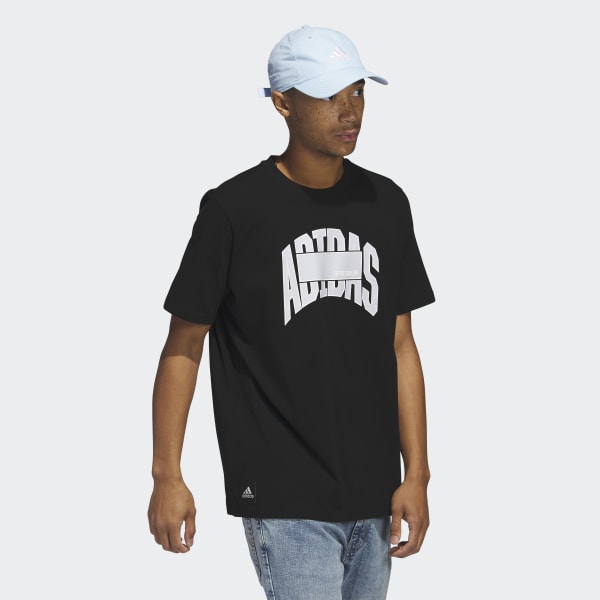 Black adidas Sportswear Block Graphic Tee