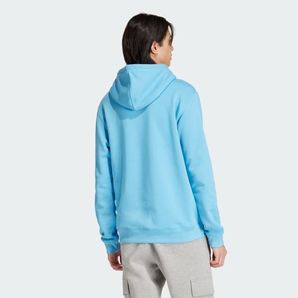 Azul Polera con Capucha Adicolor Classics Trifolio