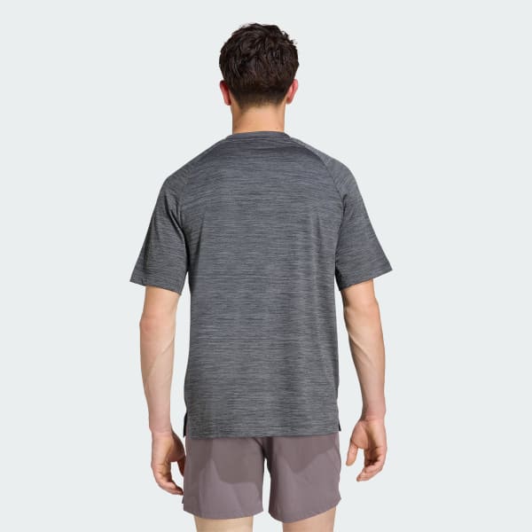 Black 테크 에센셜 워크아웃 티셔츠