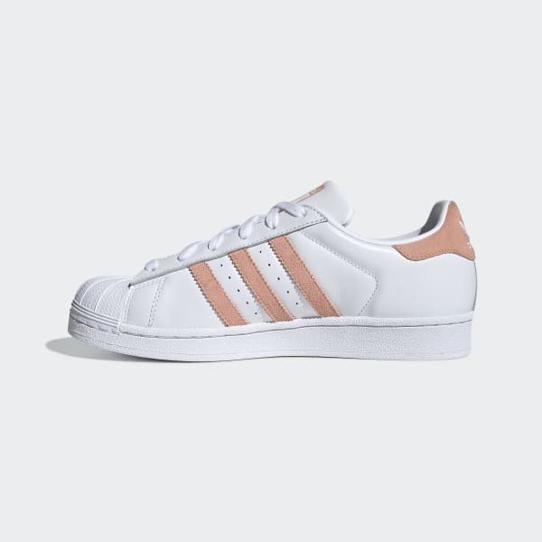 adidas superstar womens blue stripe