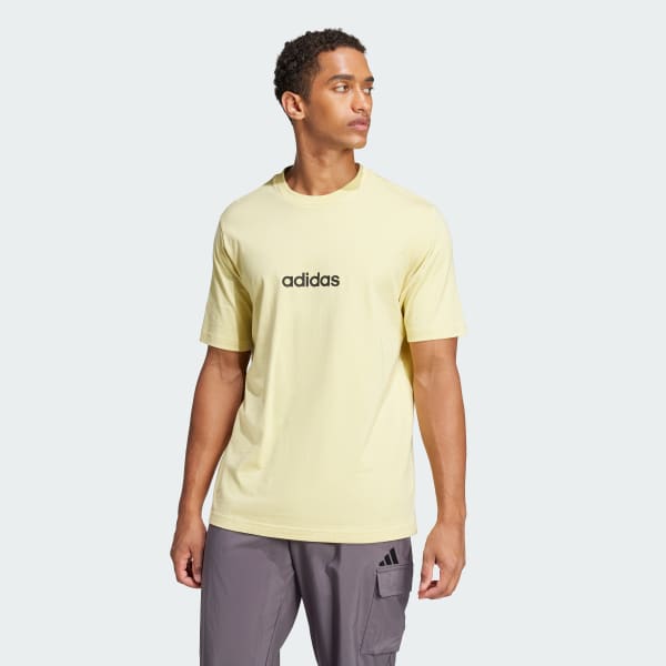 Κίτρινο Essentials Linear Single Jersey Tee