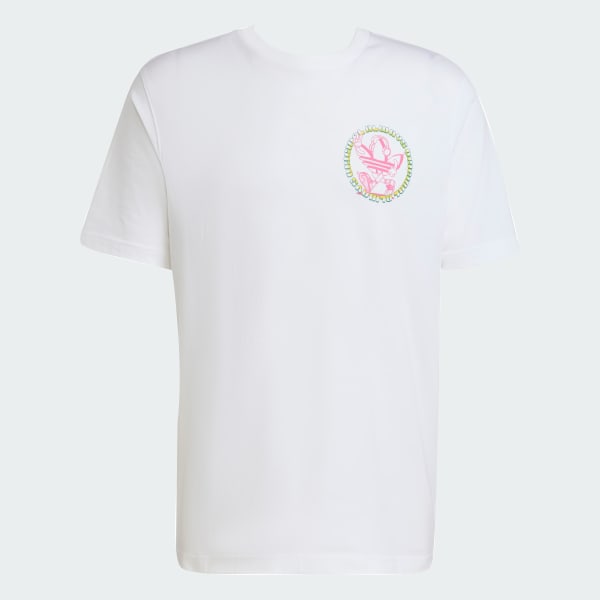 Branco Camiseta Folgada Trefoil Series