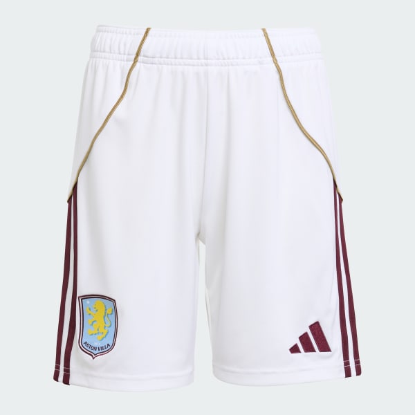 White Aston Villa FC 25/26 Home Shorts