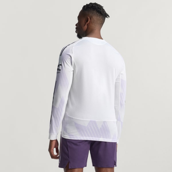 Wit Manchester United 25/26 Longsleeve Authentiek Uitshirt