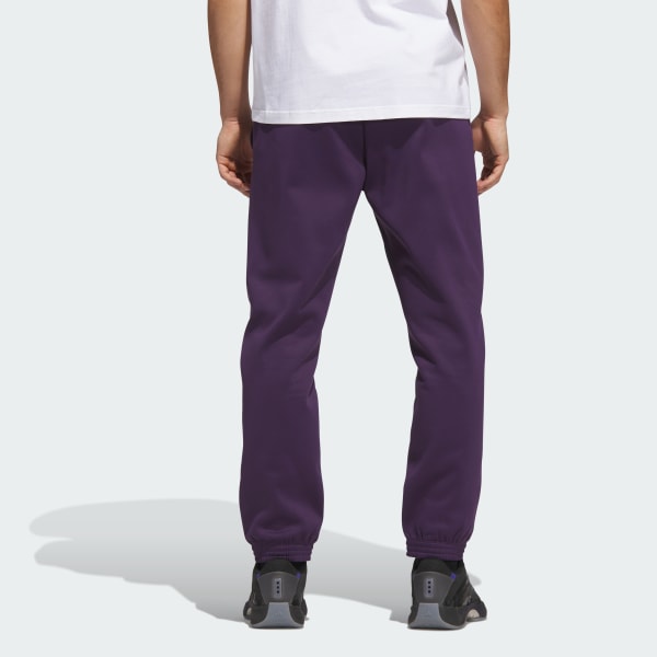 Purple Adidas Basketball Crazy Warm Fleece Pants
