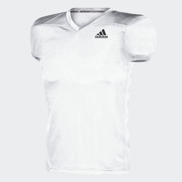 white adidas football shirt