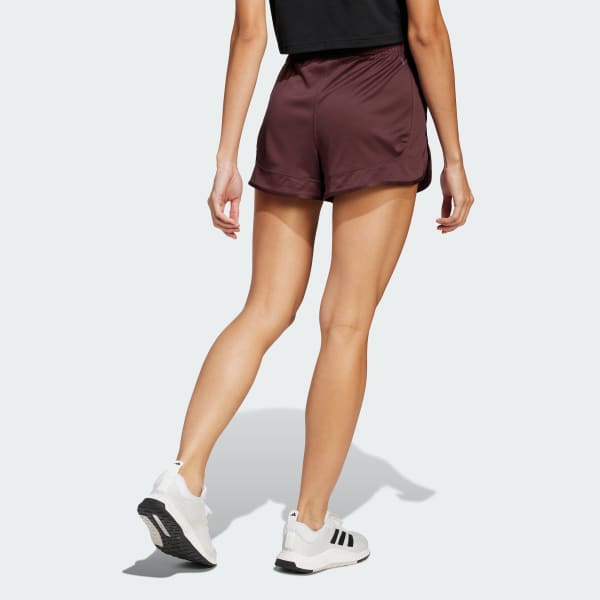 Burgundy Šortky Pacer Essentials Knit High-Rise