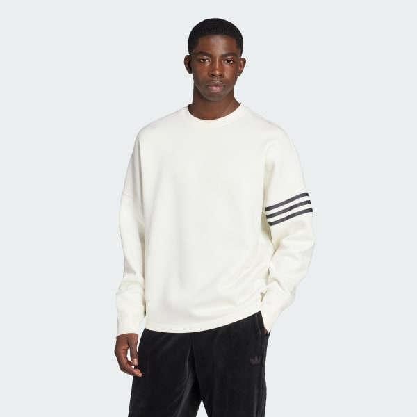 White Neuclassics Long Sleeve Oversized Crew