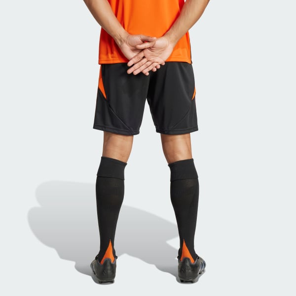 Black and orange adidas shorts store