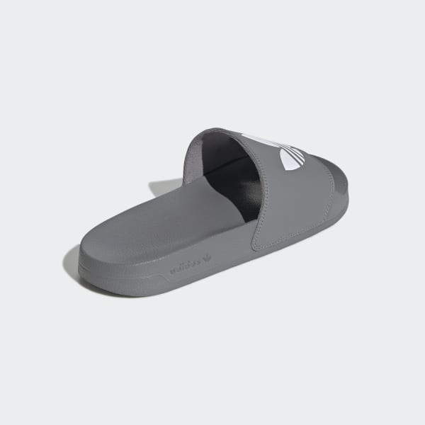 TV station Coin laundry Unevenness Men's adilette Grey and Cloud White Trefoil Slides | FU7592 | adidas US