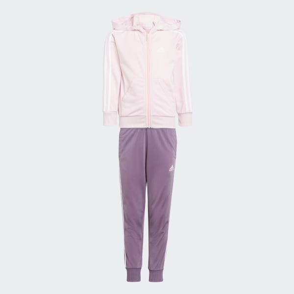 Bright pink adidas shop tracksuit