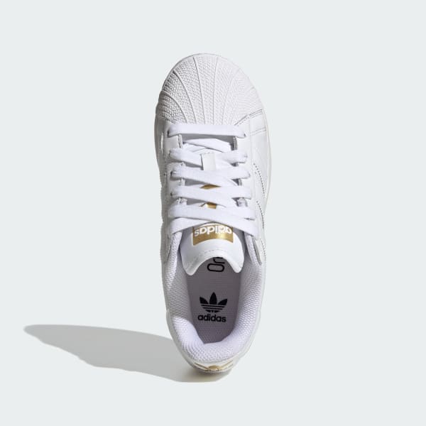 All white adidas superstar kids on sale