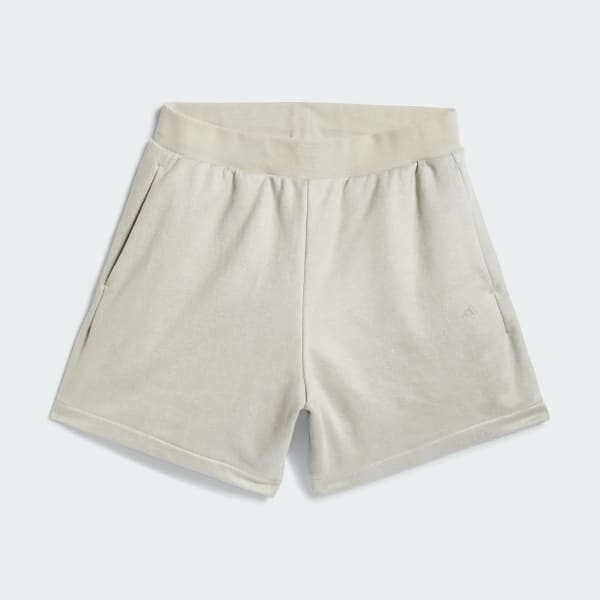 Beige Basketball Sueded Shorts