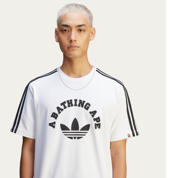 高速 割引 平日 Bialy - BAPE Koszulka adidas | Poland adidas トップス