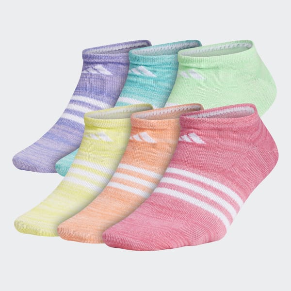 adidas Superlite No-Show Socks 6 Pairs - Multicolor | adidas US