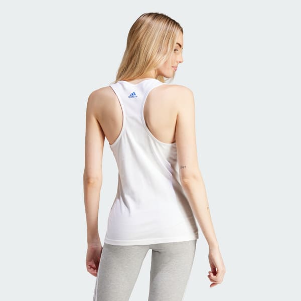 White Americana Graphic Tank Top