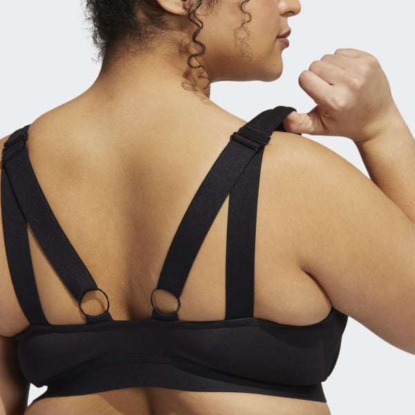 adidas TLRD Move Training High-Support Bra (Plus Size) - Black