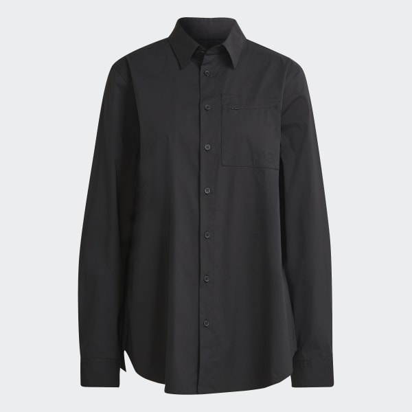 cierna Y-3 Classic Chest Logo Button-Down