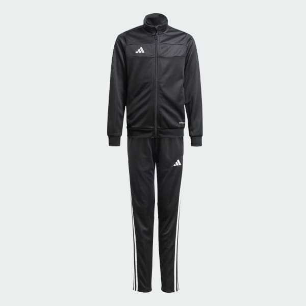 Black Tiro 25 Essentials Track Suit Kids