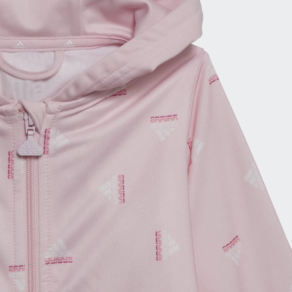 Pink Brandlove Shiny Polyester Track Suit