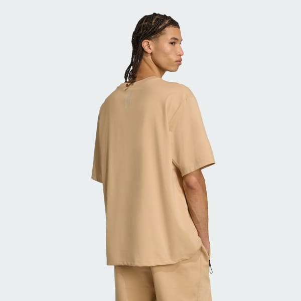 Brown adidas Z.N.E. Loose-Fit Tee