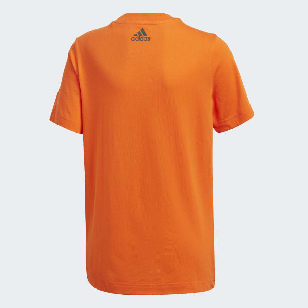 Naranja Playera Estampada