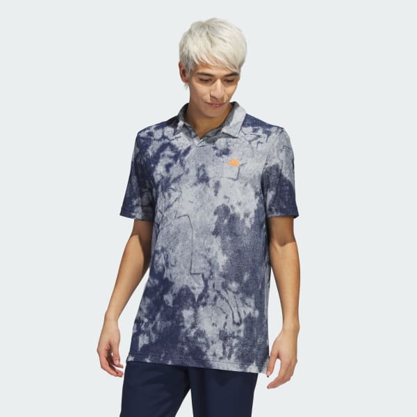 Adidas no collar golf shirt discount