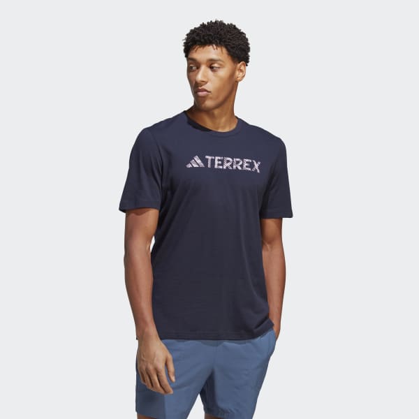 Bla Terrex Classic Logo T-skjorte