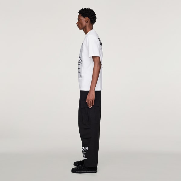 White Y-3 NBHD GRAPHIC TEE