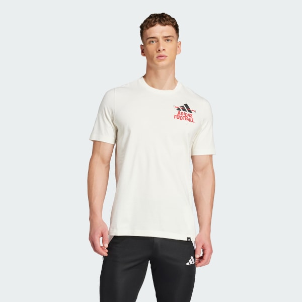 White Football Graphic Tee