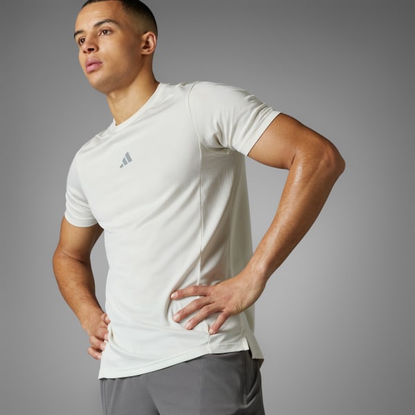 Branco Camiseta Treino Designed for Training HIIT HEAT.RDY