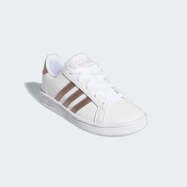 adidas Kids' Grand Court Shoes in White 