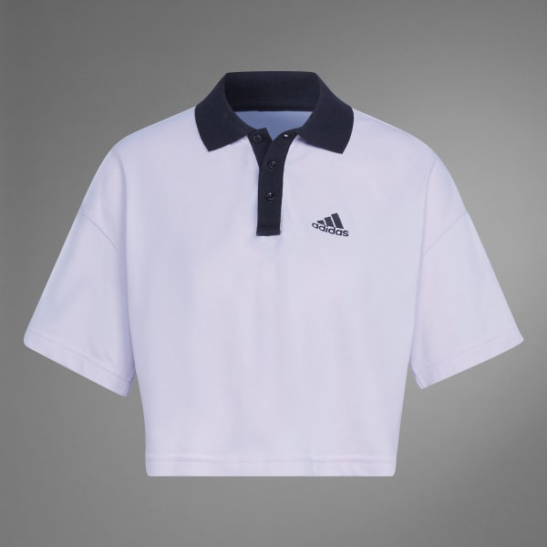 Camisa polo adidas shop originals pique rosa