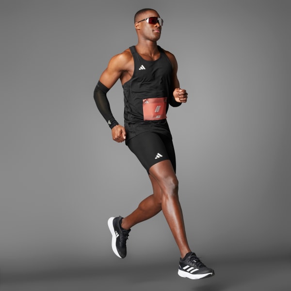 Đen Áo Singlet Chạy Bộ Adizero Essentials