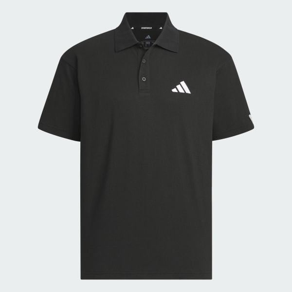Hitam Polo Shirt Lengan Pendek Essentials Plus Loose Fit Small Logo