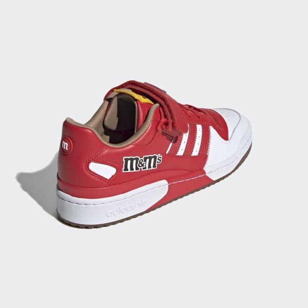 Red M&M'S Brand Forum Low 84 Shoes LIP27