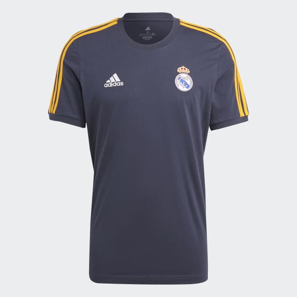 Niebieski Real Madrid 3-Stripes T-Shirt DD400